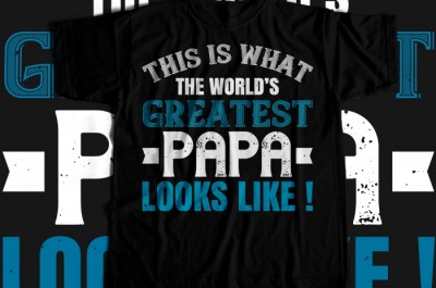 This is what the world's gratest papa T-shirt Design