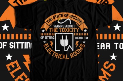 The state of arizona warns about the toxicity of sitting near to electrical rooms T-shirt Design