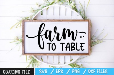 Farm to Table SVG