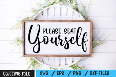 Please Seat Yourself SVG
