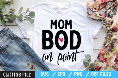 Mom bod on point SVG