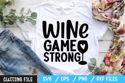Wine game strong svg