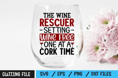 The wine rescuer setting wine free one at a cork time SVG
