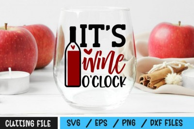 It's wine oclock SVG