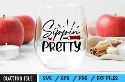 Sippin pretty SVG