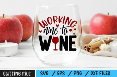 Working nine to wine SVG