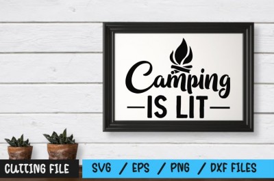Camping is lit SVG
