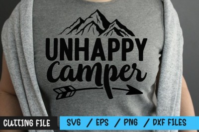Unhappy camper svg