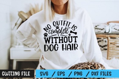 No outfit is complete without dog hair SVG