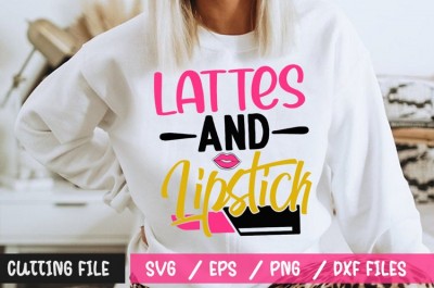 Lattes And Lipstick SVG