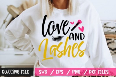 Love And Lashes SVG