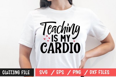 Teaching is my cardio SVG