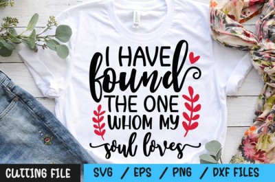 I have found the one whom my soul loves SVG