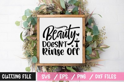 Beauty doesn't rinse off SVG