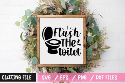 Flush the toilet SVG