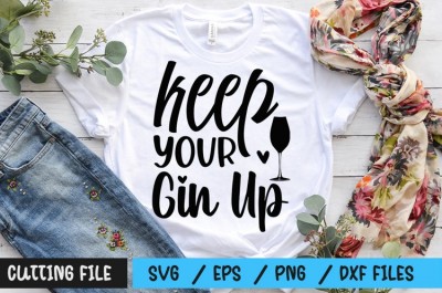 Keep your gin up SVG