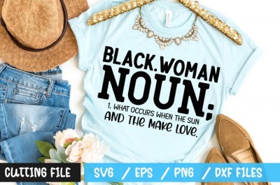 Black woman noun SVG
