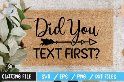 Did you text first SVG