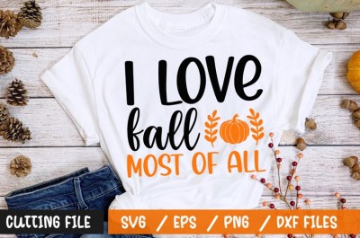 I love fall most of all t-shirt design