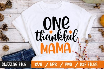 One thankful mama t-shirt design