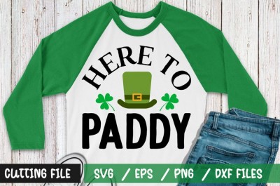 Here to paddy t-shirt design