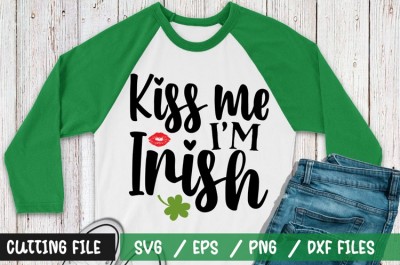 Kiss me Im Irish t-shirt design