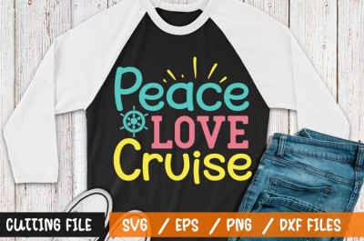 Peace love cruise t-shirt design