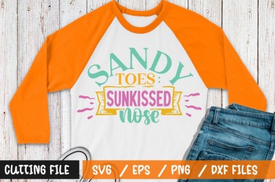 Sandy toes sunkissed nose t-shirt design