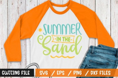 Summer in the sand t-shirt design