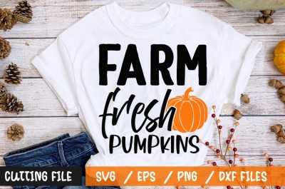 Farm fresh pumpkins t-shirt design