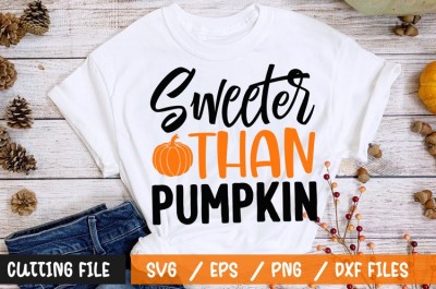 Sweeter than pumpkin t-shirt design