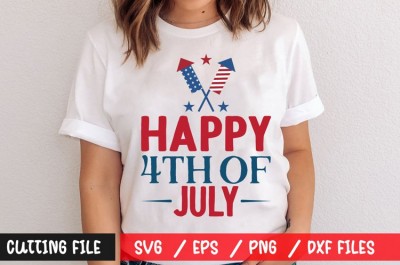 Happy 4th of july t-shirt design