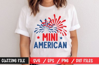 Mini american t-shirt design