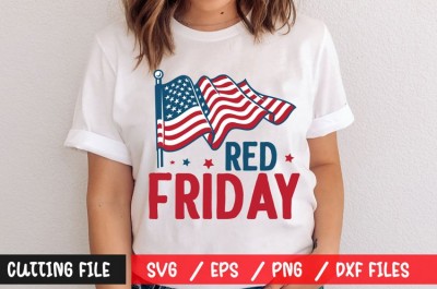 Red friday t-shirt design