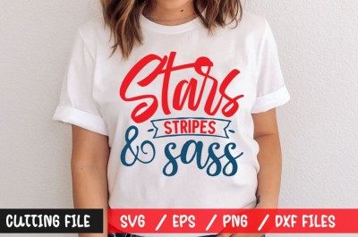 Stars stripes & sass t-shirt design