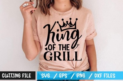 King of the grill t-shirt design