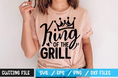 King of the grill t-shirt design