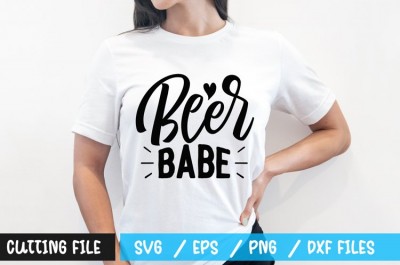 Beer babe t-shirt design