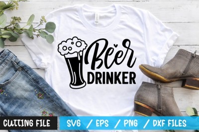 Beer drinker t-shirt design