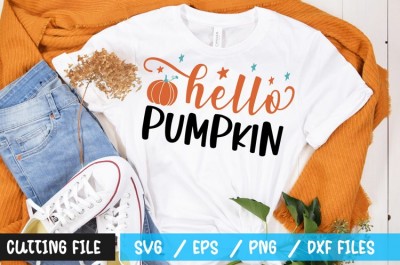 hello pumpkin t-shirt design