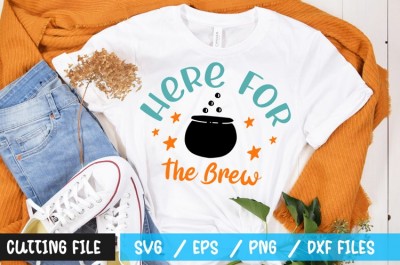 here for the brew t-shirt design