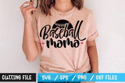 Baseball mama t-shirt design