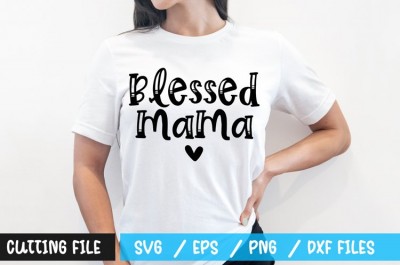 Blessed mama t-shirt design