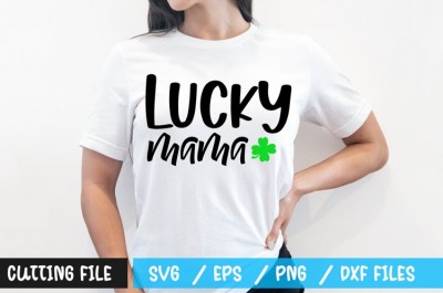 Lucky mama t-shirt design