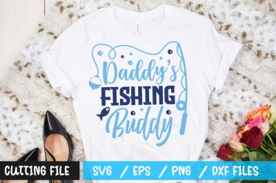 daddys fishing buddy t-shirt design