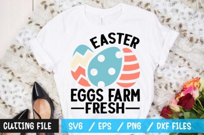Easter eggs farm fresh t-shirt design