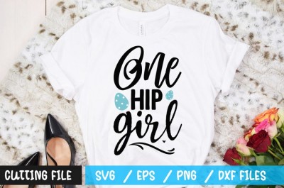One hip girl t-shirt design