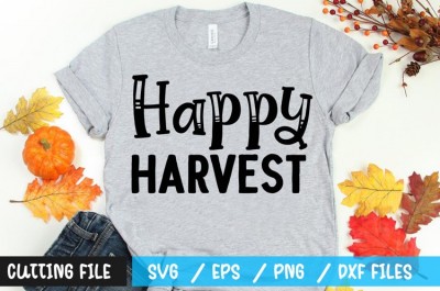 Happy harvest t-shirt design