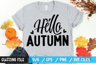 Hello autumn t-shirt design