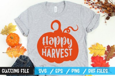 Happy harvest t-shirt design